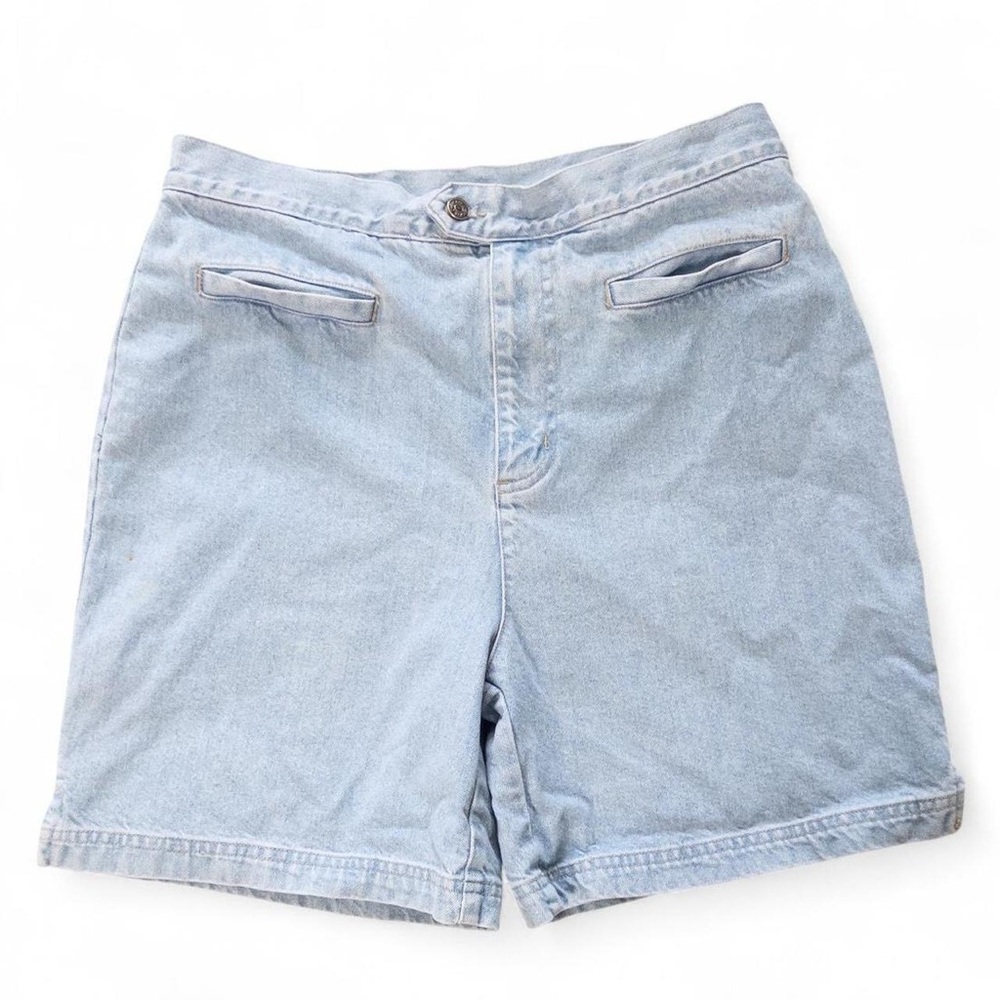 Vintage 90s Cherokee Light Wash Denim Shorts High Rise Size 12